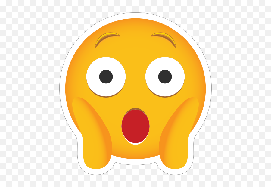 Phone Emoji Sticker Astonished - Smiley,Astonished Emoji
