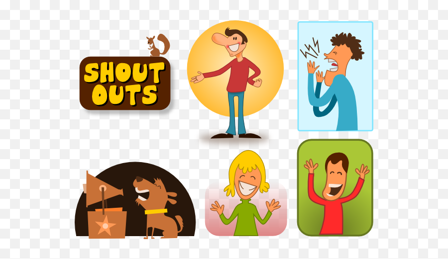 Shout Out Clip Art - Clipart Shout Outs Emoji,Shouting Emoji