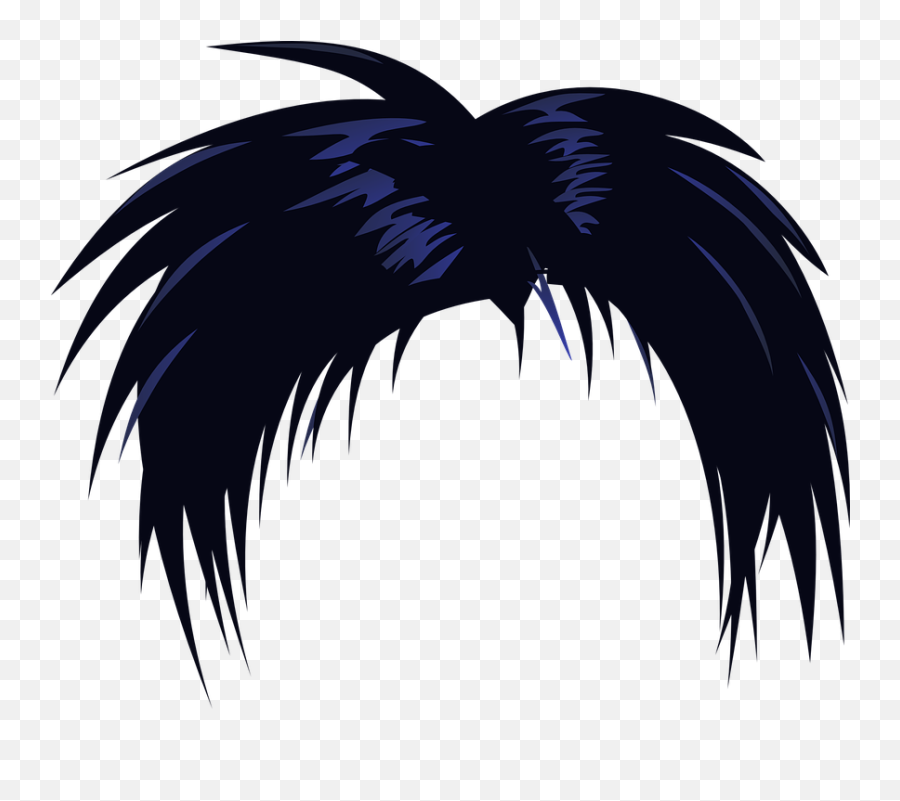 Hair Wig Black - Hair Clipart Emoji,Hair Cut Emoji