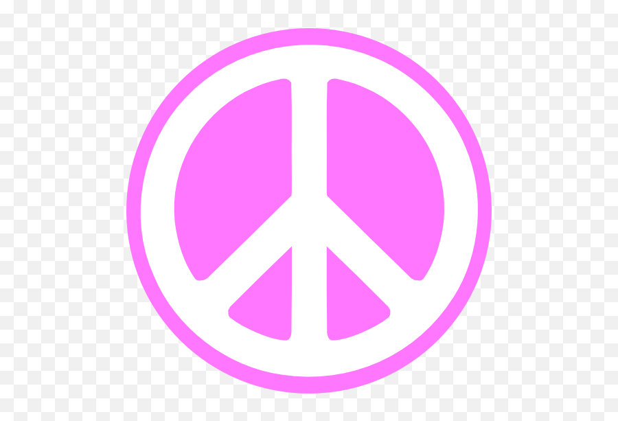 Download Pink Peace Sign Images Png Image Clipart Png Free - Transparent White Peace Sign Emoji,Peace Emoticon