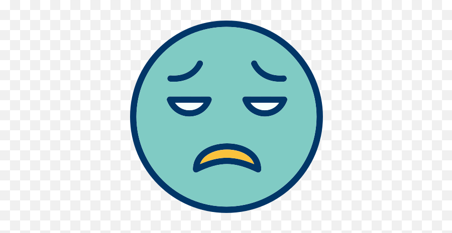 Disappointed Emoticon Face Smiley Free Icon Of Emoticons - Blue Angry Face Emoji,Disappointed Emoticon