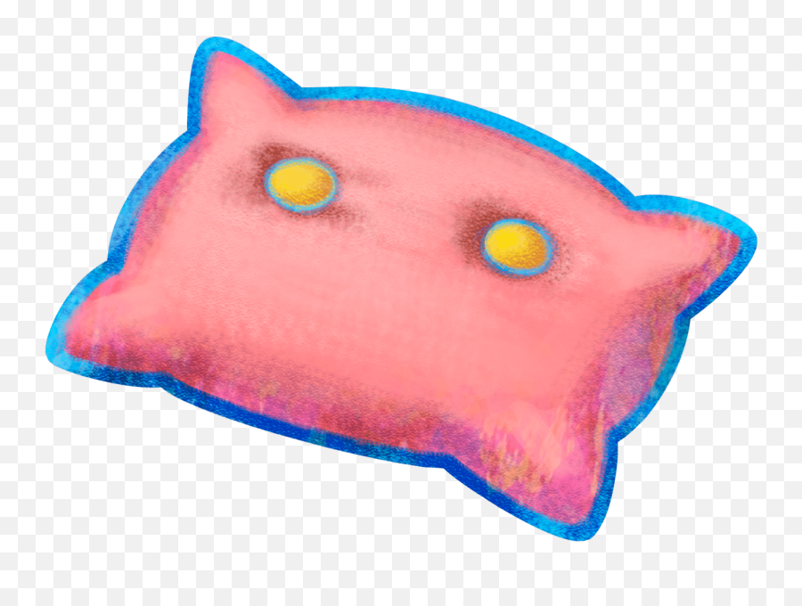 Pillow Clipart Pink Pillow Pillow Pink Pillow Transparent - Mario And Luigi Dream Team Pillow Emoji,Giant Emoji Pillow