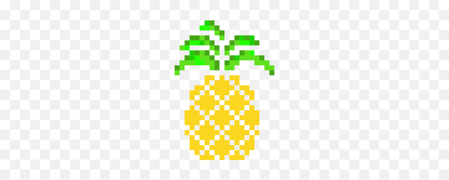 Pineapple Pixel Art Maker - Illustration Emoji,Pineapple Emoticon