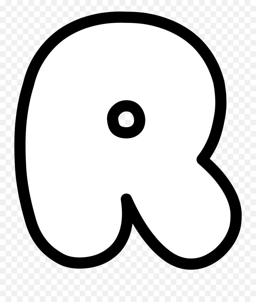 Bubble Letter R Clipart - Bubble Letter R Emoji,Bubble Bath Emoji