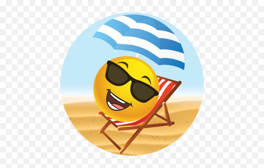 Spa Galeria Emojis - Lounge Chair Clipart,Happy Holidays Emoticon
