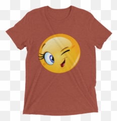 Female Emoji Winking Tshirt Funny,Skype Animated Emoticons
