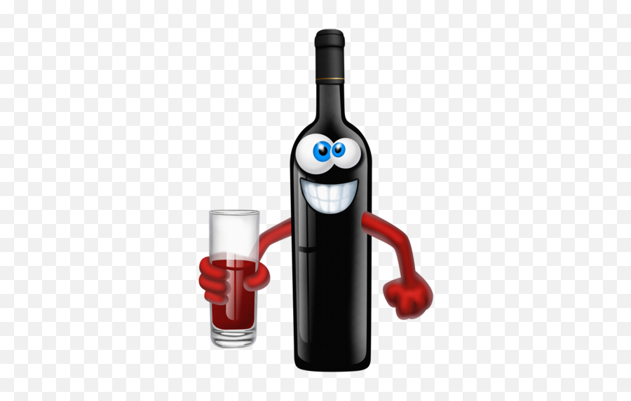Pin Su Cuocete - Png Bouteille Vin Dessin Emoji,Glass Of Wine Emoji