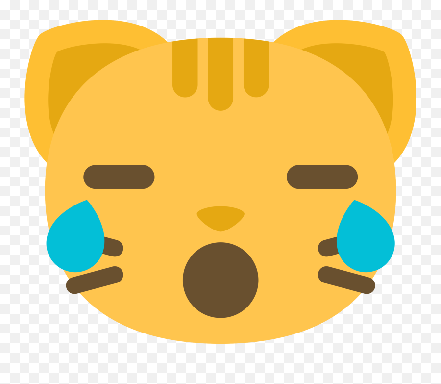 Free Emoji Cat Face Cry Png With Transparent Background - Portable Network Graphics,Cry Face Emoji Png