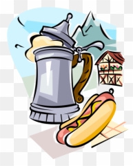 Oktoberfest Vector Cartoon Clip Freeuse Stock - German Beer German Clip Art Transparent Background Emoji,Rosh Hashanah Emoji