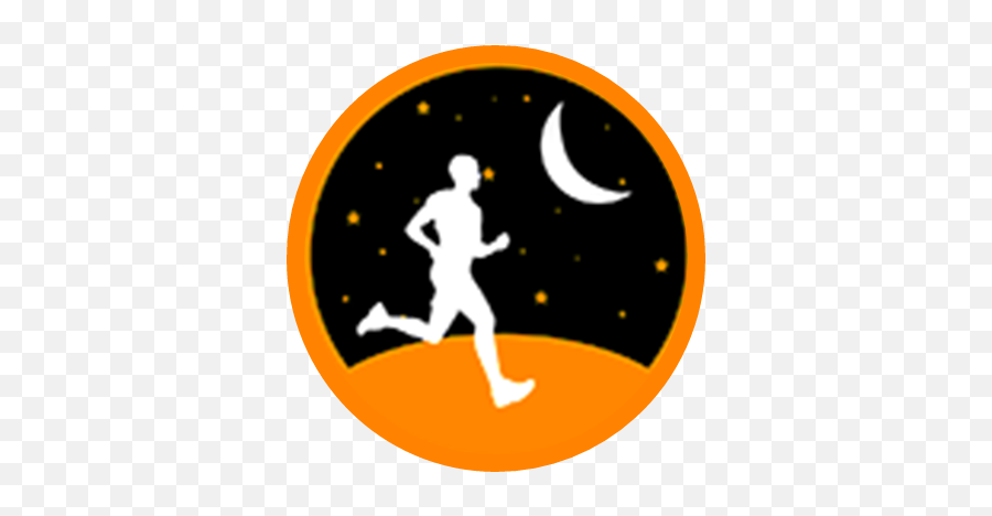 Moon Night Running Runner Sticker By - For Running Emoji,Runner Emoji
