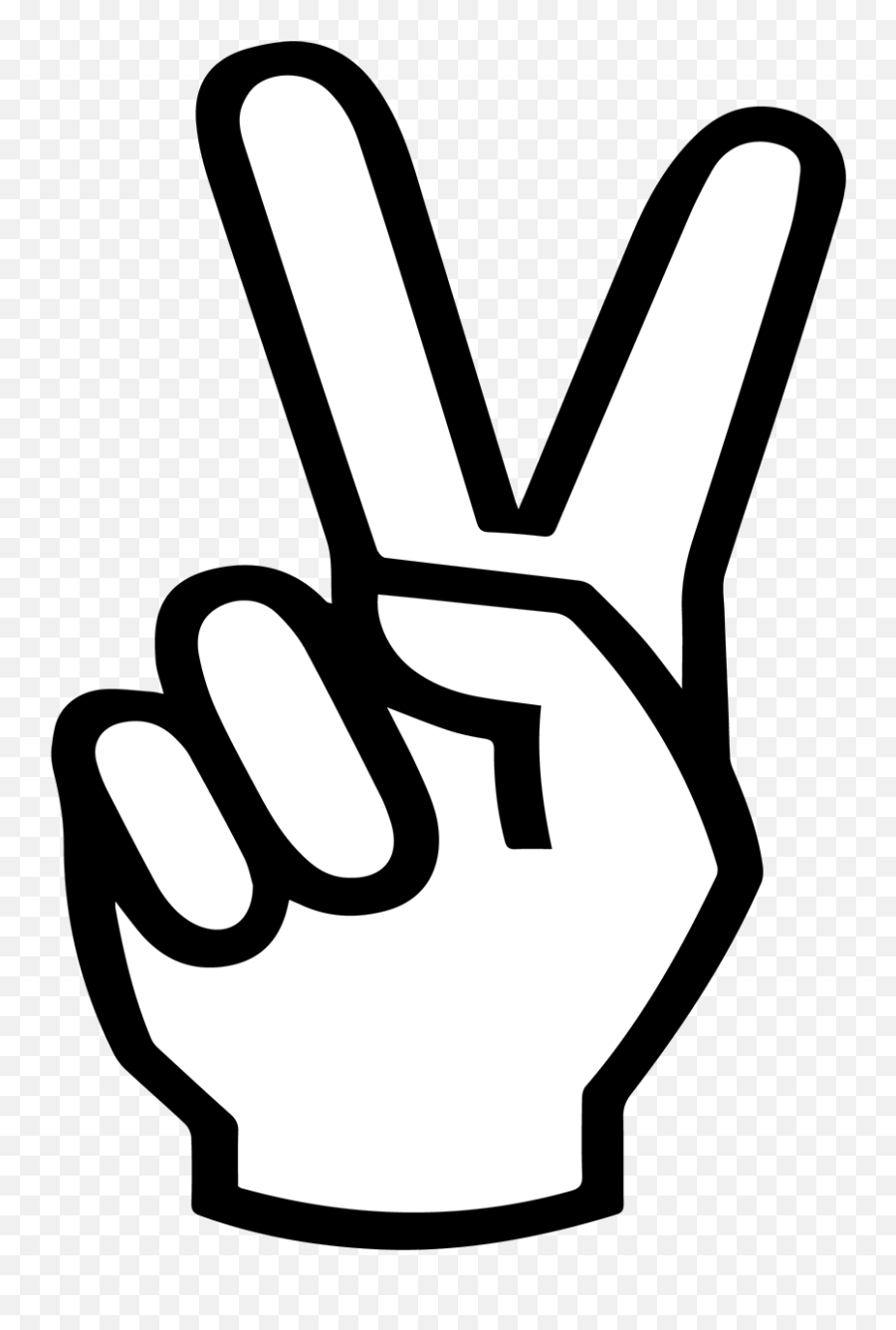 Peace Sign Hand Svg Png Download - Data Science Sexiest Job Emoji,Peace Hand Emoji