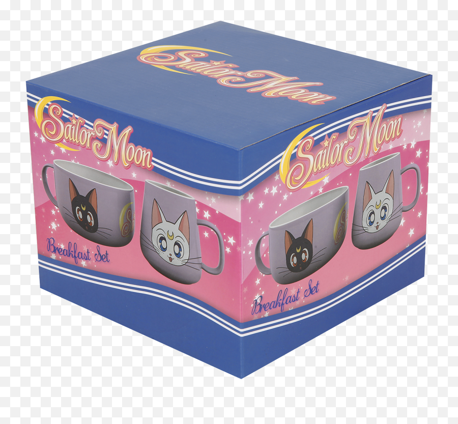 Sailor Moon Luna U0026 Artemis Mug Set Multicolour - Cat Supply Emoji,Sailor Moon Emoji