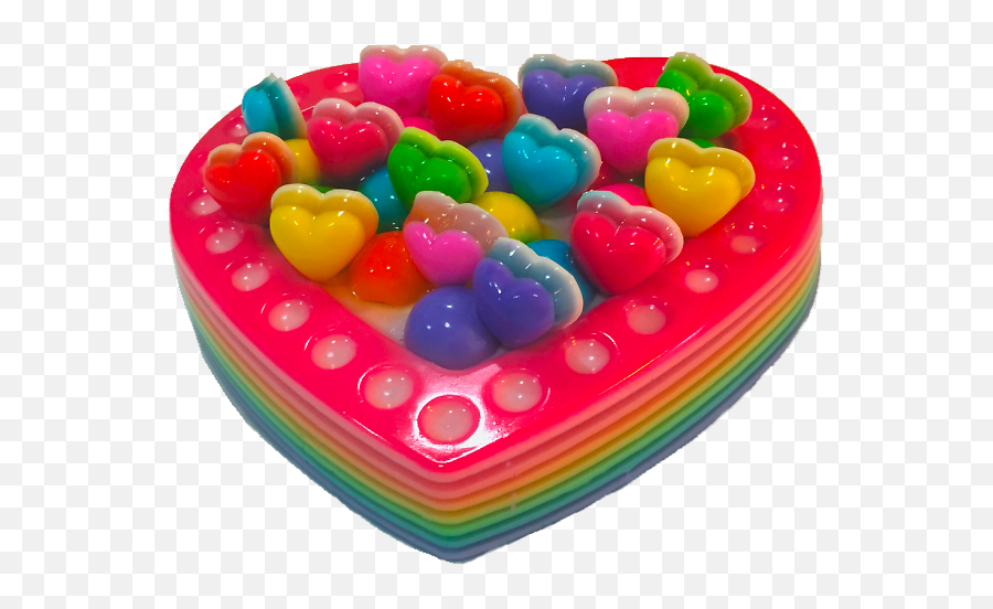 Sticker By Aurora - Kidcore Cake Emoji,Rainbow Candy Emoji