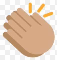 1909 Skin Free Clipart - Clap Hand Png Emoji