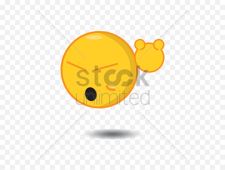 Rock It Smiley Vector Image - Circle Emoji,Rock Emoticon