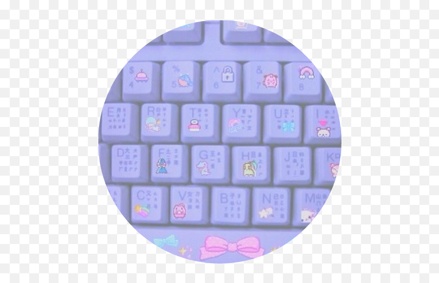 Keyboards Cute Kawaii Purple Aesthetic - Kawaii Pastel Purple Aesthetic Emoji,Purple Emoji Keyboard