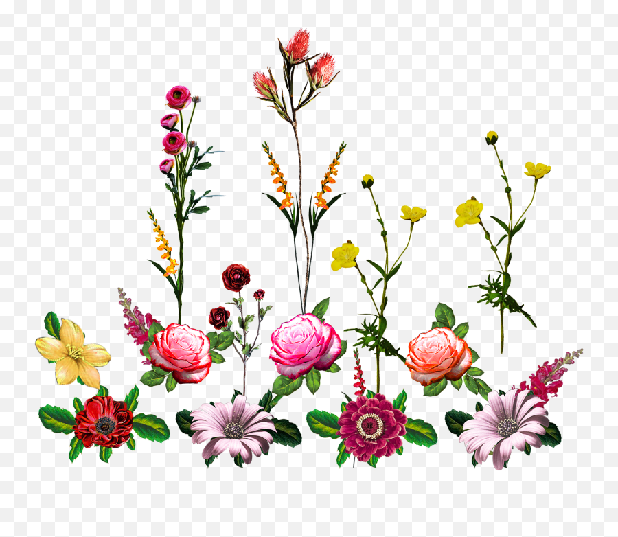 Flower Design 692 Textile Design - Transparent Vector Flower Png Emoji,Lotus Flower Emoji