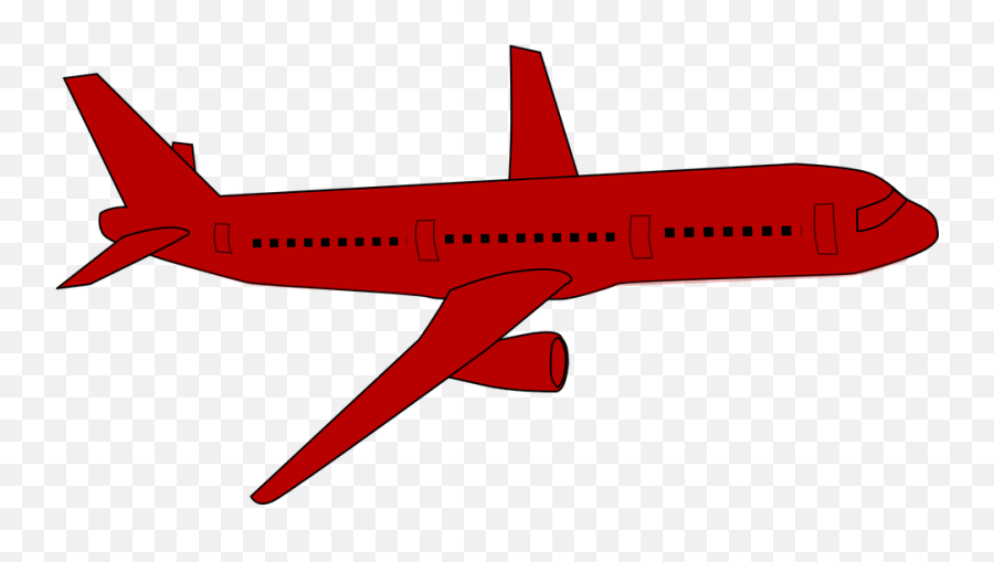 Free Aviation Airplane Vectors - Red Plane Clipart Emoji,Airplane Emoticon