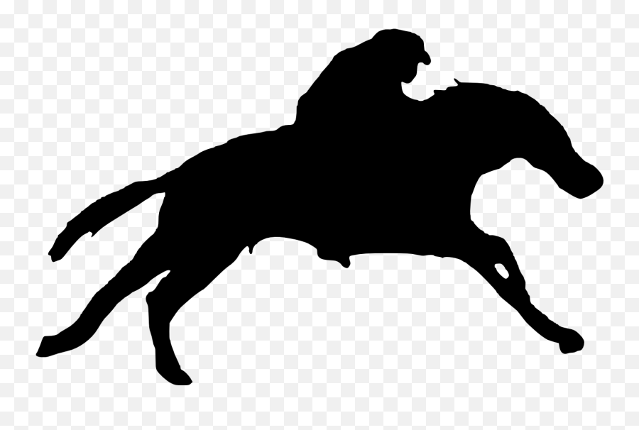 Cowgirl Clipart Barrel Racing Cowgirl - Silhouette Man Riding Horse Emoji,Kentucky Derby Emoji