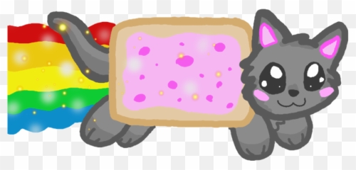 Nyan Cat Clipart - Kawaii Nyan Cat Emoji,Nyan Cat Emoji Google Chat
