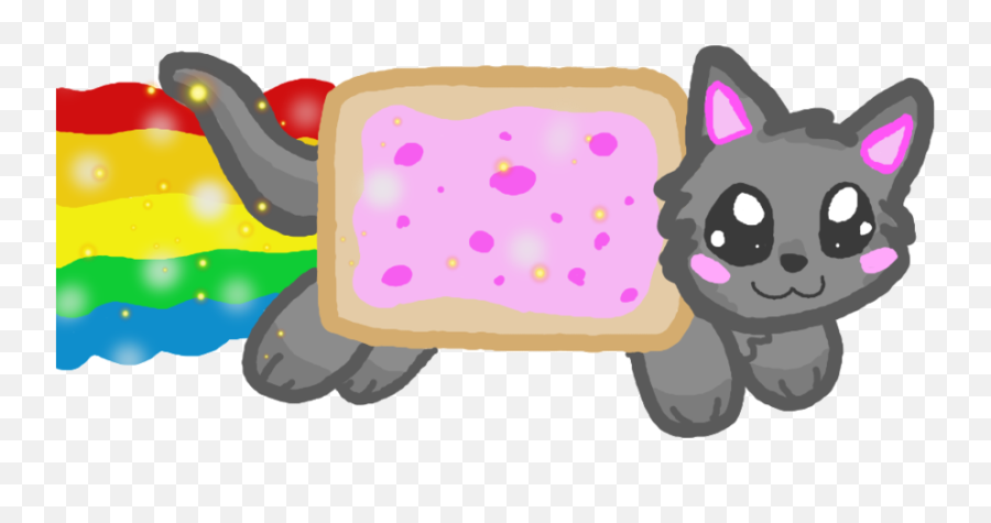 Nyan Cat Clipart - Kawaii Nyan Cat Emoji,Nyan Cat Emoji Google Chat
