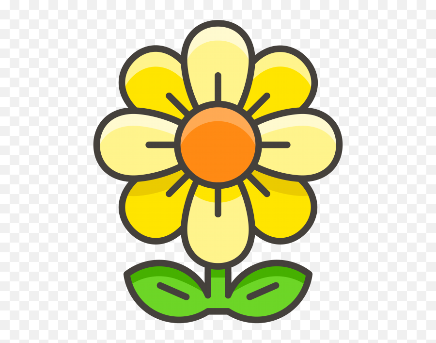 Download Hd Blossom Emoji Icon,Daisy Emoji