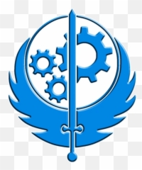 Flag With Sword And Gears - Brotherhood Of Steel Logo Fallout 4 Emoji