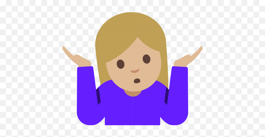 Download Free Png Emoji Shrug Woman Png - Shrugging Emoji,Moon Emoji Android