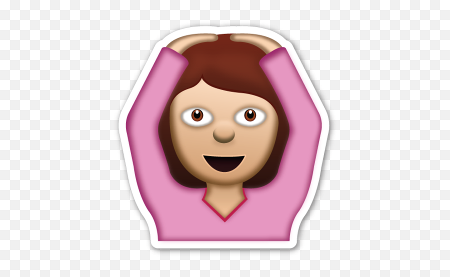 Face With Ok Gesture - Emoji Boneca Png,Ok Emoji