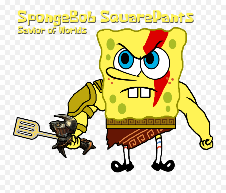 Angry Emoji - Spongebob God Of War Png Download Original Spongebob God Of War,Spongebob Emoji