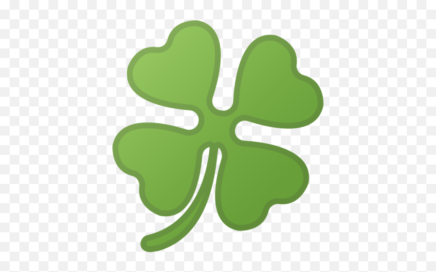 Four Leaf Clover Emoji - Emoji Trebol,Green Leaf Emoji