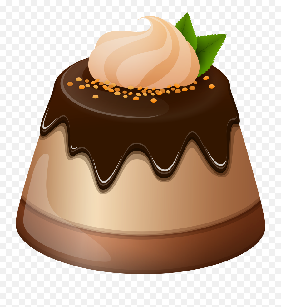 Pudding Clipart Png - Transparent Background Dessert Clipart Emoji,Chocolate Pudding Emoji