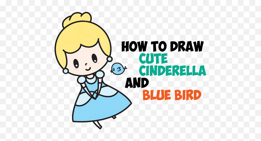 Easy Cinderella Clipart - Easy Princess Drawing For Kids Emoji,Cinderella Emoji