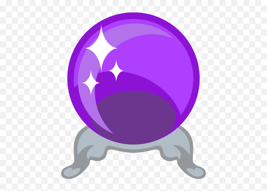 Emojione 1f52e - Transparent Background Crystal Ball Clipart Emoji,B Button Emoji