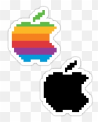 Apple 8 - bit 2 Sticker Tiny Anatomical Heart Cross Stitch Pattern Emoji