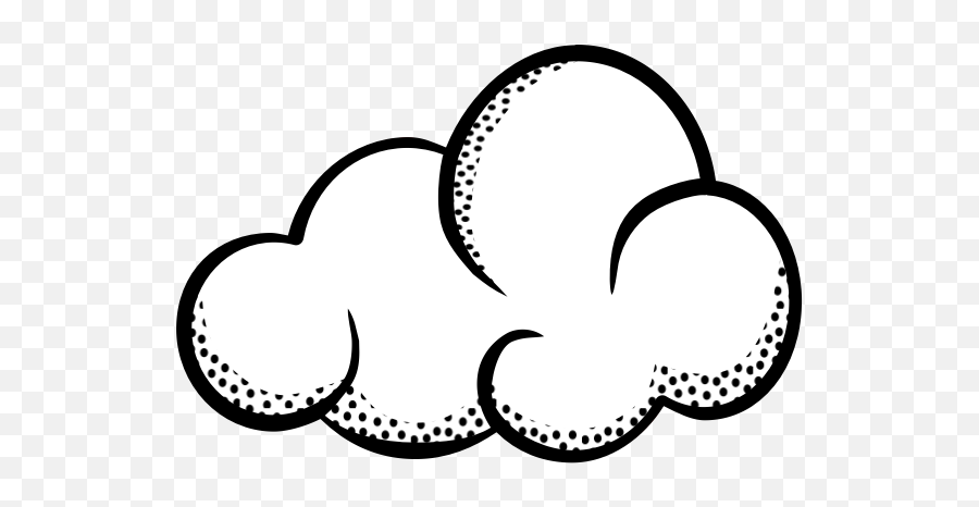 Vector Clip Art Of Think Line Art Cloud - Awan Hujan Vektor Emoji,Text Emoticons Symbols