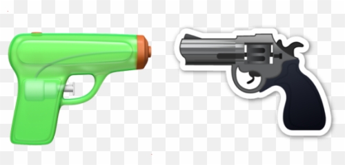 Apple Replacing Pistol Emoji With Squirt - Transparent Background Gun Emoji,Gun Emoji