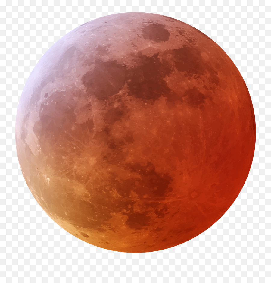 Clipart Moon Red Transparent Emoji,Lunar Eclipse Emoji free