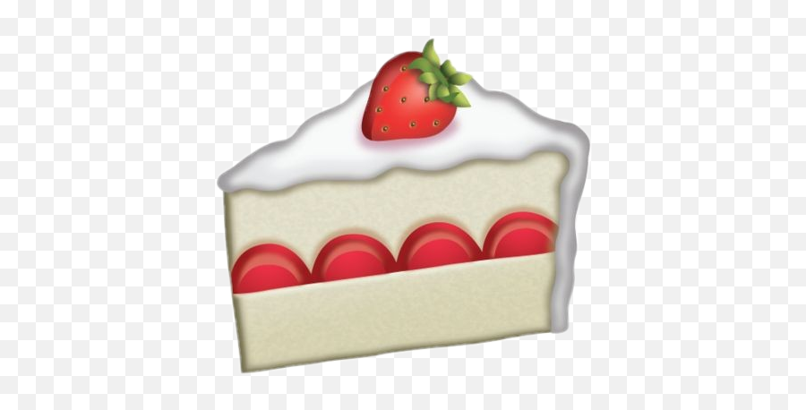 Strawberry Red Cake Piece Marshmallow Cream White Delic - Cake Emoji Sticker,Emoji Marshmallow