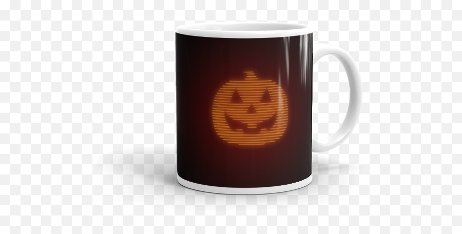 Halloween Jack - Olantern Mug Sold By Tshirt Ink Coffee Cup Emoji,Jackolantern Emoticon