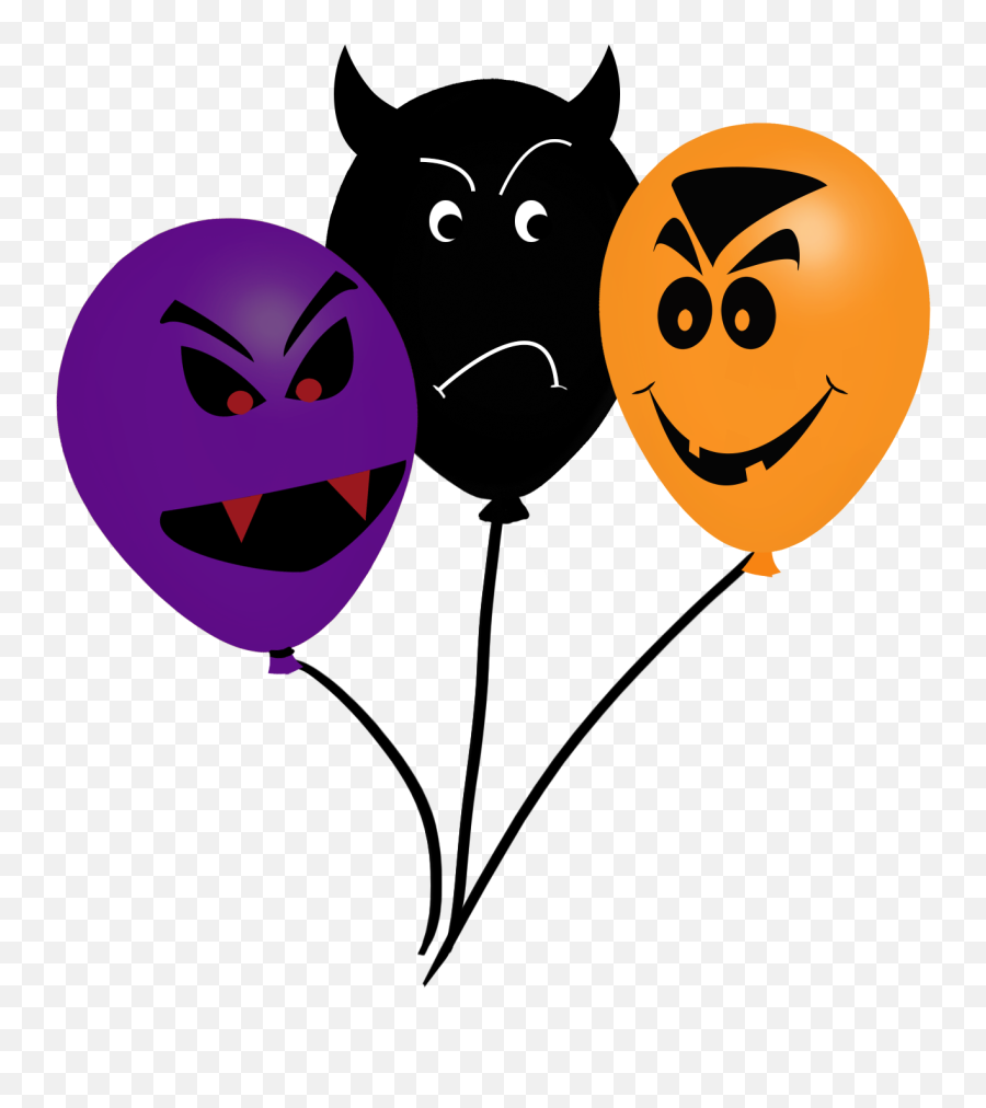 Balloon Clipart - Cartoon Emoji,Halloween Emoticons Copy And Paste