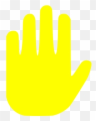 Yellow stop 3 icon - Free yellow icons Hand Emoji