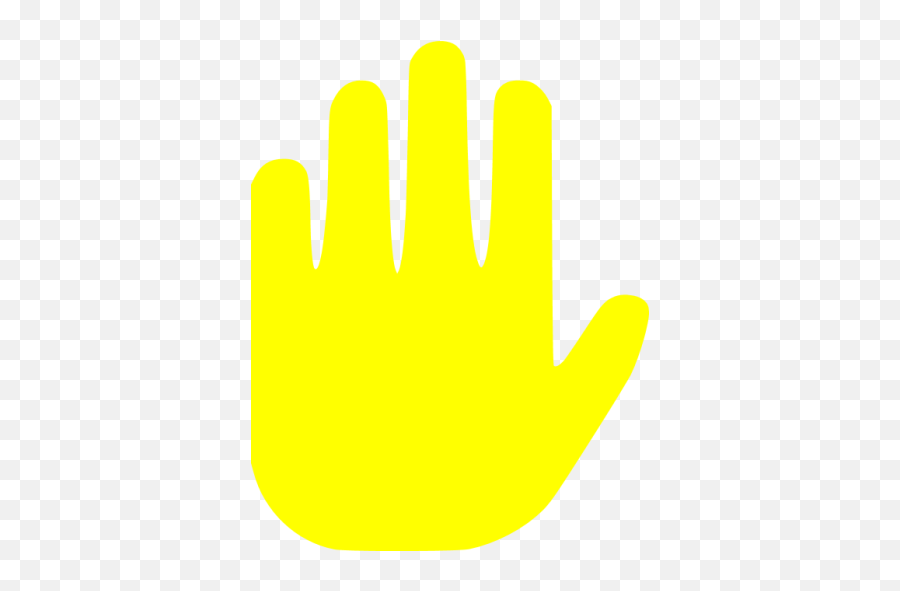 Yellow Stop 3 Icon - Free Yellow Stop Icons Hand Emoji,Stop Sign Emoticon