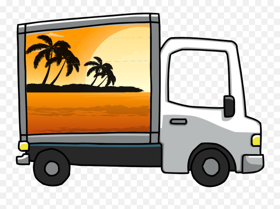 Moving Truck Clipart Png - Moving Truck Png Emoji,Moving Truck Emoji