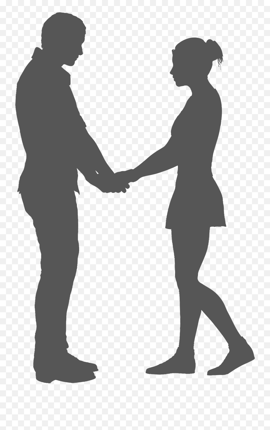 Couple Silhouette Holding Hands Png - Boy And Girl Holding Hands Silhouette Emoji,Two Men Holding Hands Emoji