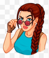 Movies Stickers For Whatsapp - Stickers Tomb Raider Emoji,Porg Emoji