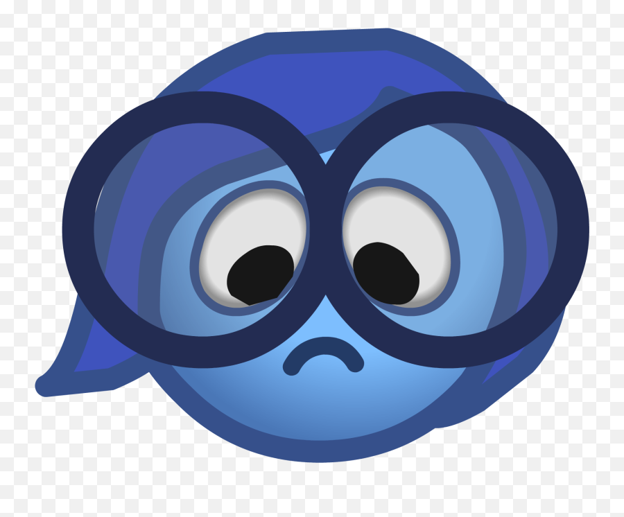 Sadness Inside Out Png - Sadness Inside Out Face Clipart Emoji,Sadness Emoji