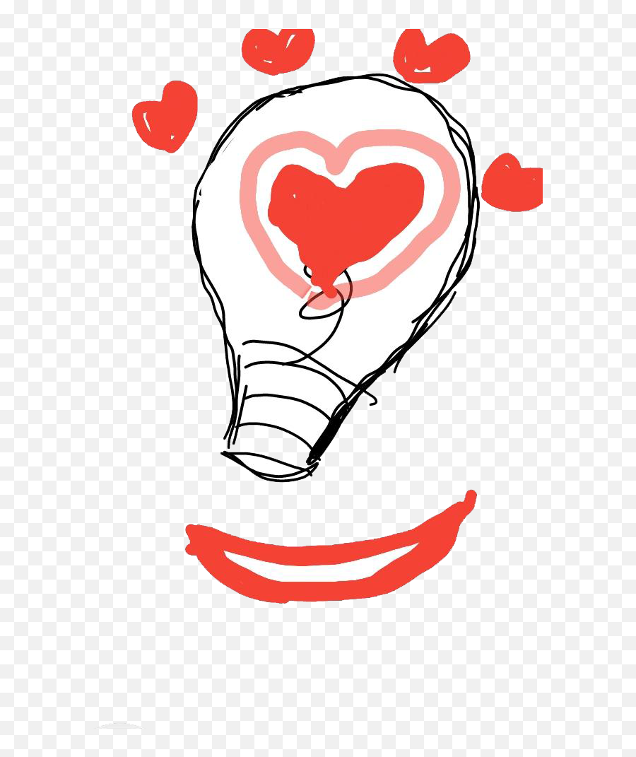 Edison Light Bulb - Heart Emoji,Emoji Rates