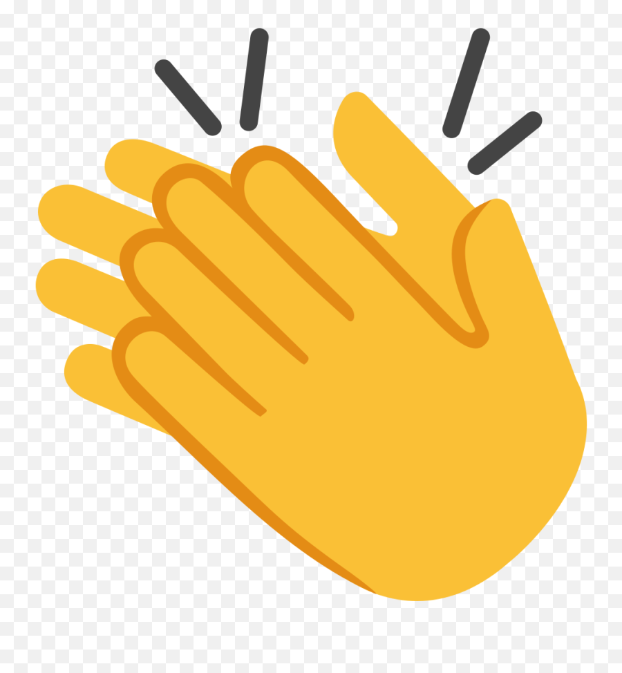 File U F - Clap Emoji Transparent Background,Hand Wave Emoji