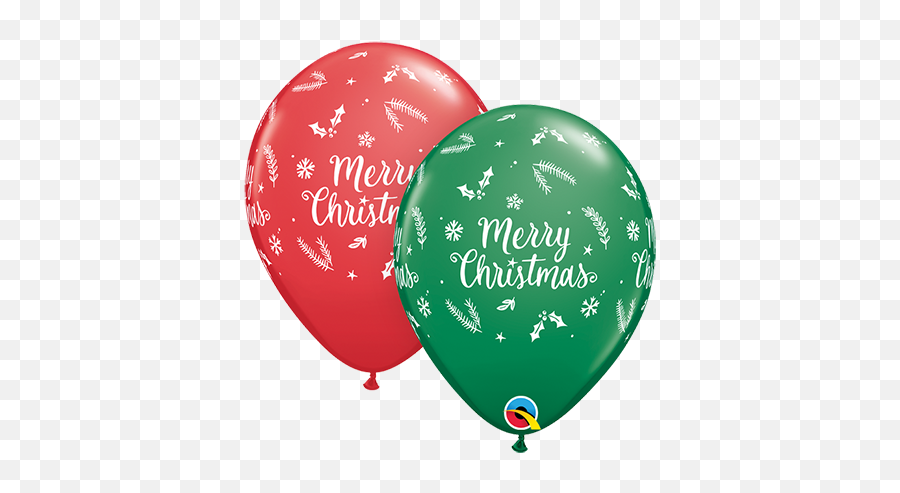Jaz Trading - Christmas Latex Balloons Qualatex Emoji,Confetti Ball Emoji